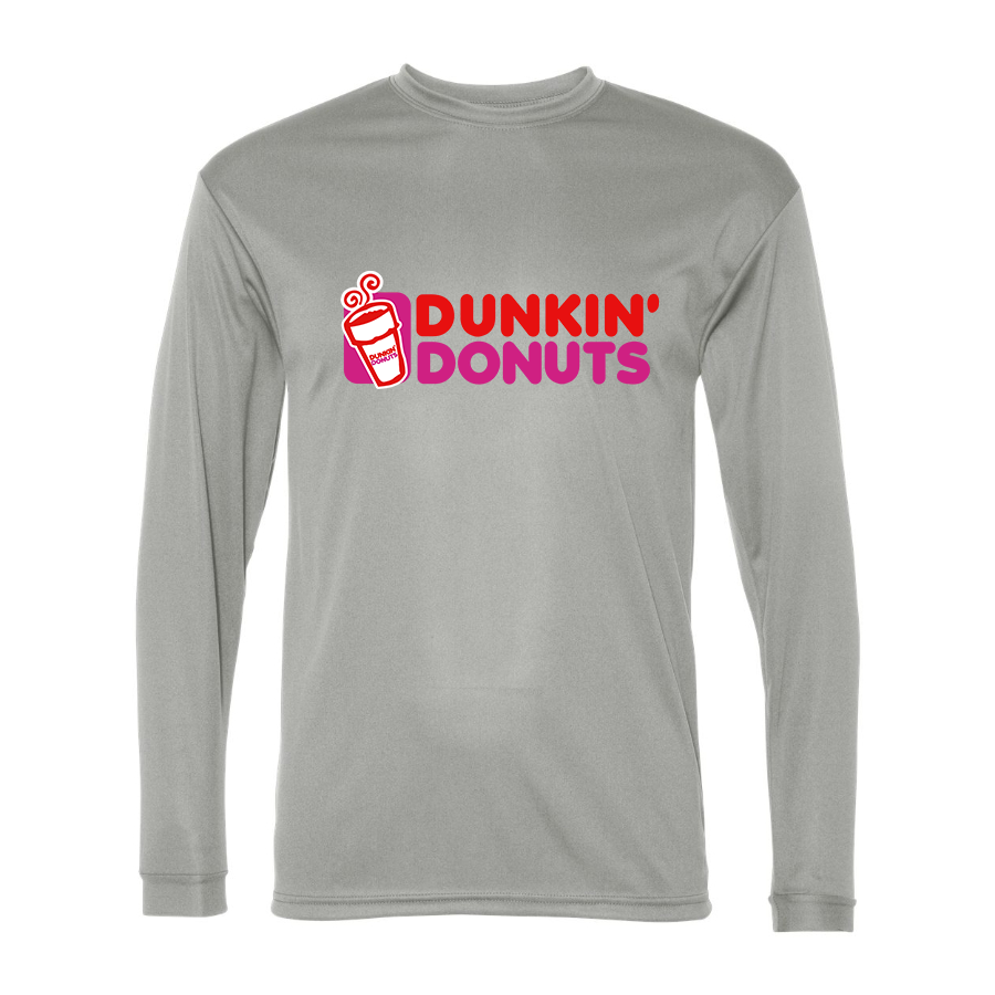 Men's Dunkin Donuts  Polyester Long Sleeve T-Shirt