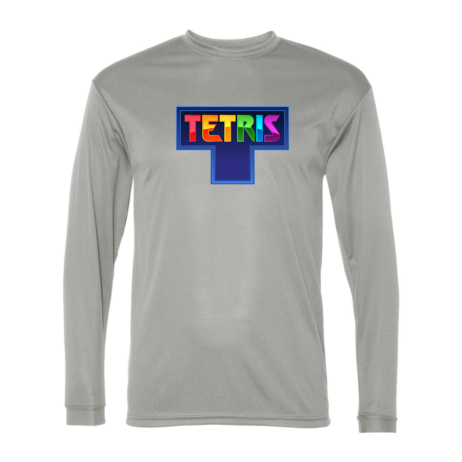 Men's Tetris Polyester Long Sleeve T-Shirt