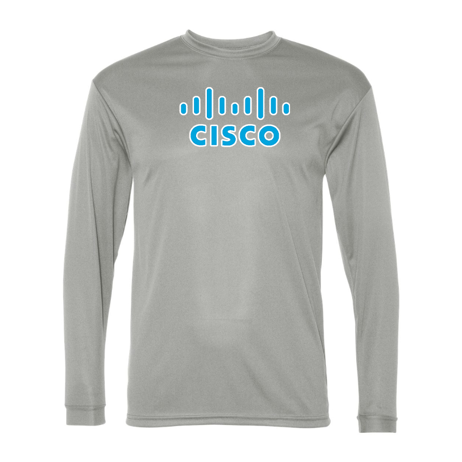 Men's Cisco Polyester Long Sleeve T-Shirt