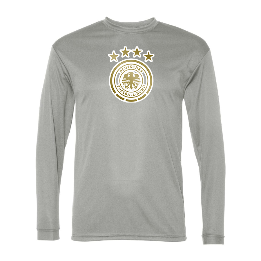 Men's Germany soccer Polyester Long Sleeve T-Shirt