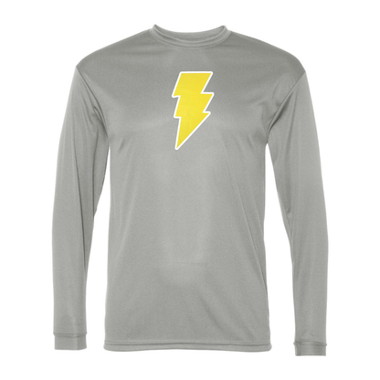 Men's Black Adam Polyester Long Sleeve T-Shirt