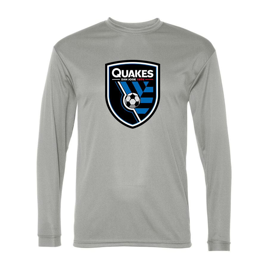 San Joke Earthquakes Sport Performance Long Sleeve T-Shirt