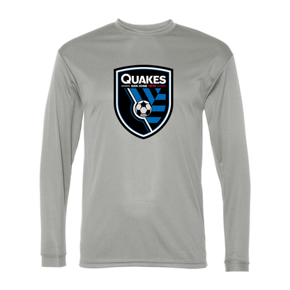 San Joke Earthquakes Sport Performance Long Sleeve T-Shirt