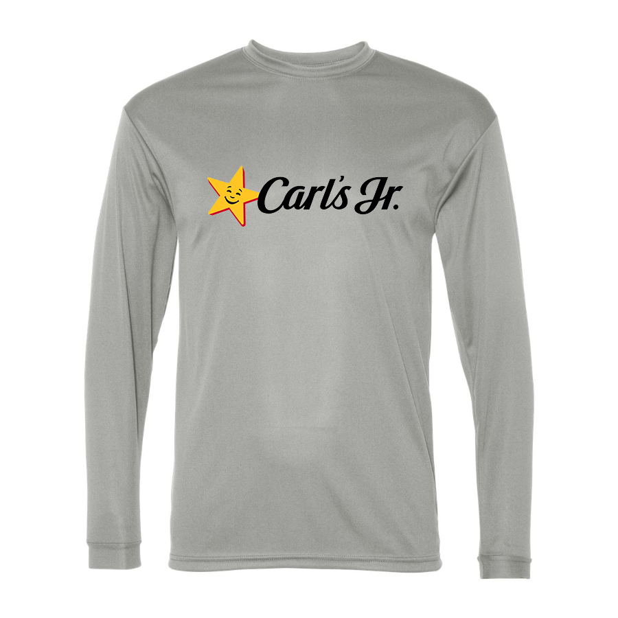 Men's Carl's Jr Polyester Long Sleeve T-Shirt