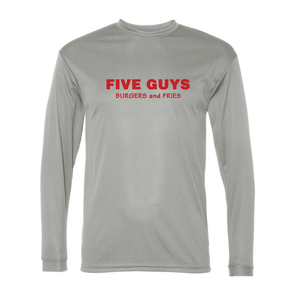 Men's Five Guys  Polyester Long Sleeve T-Shirt