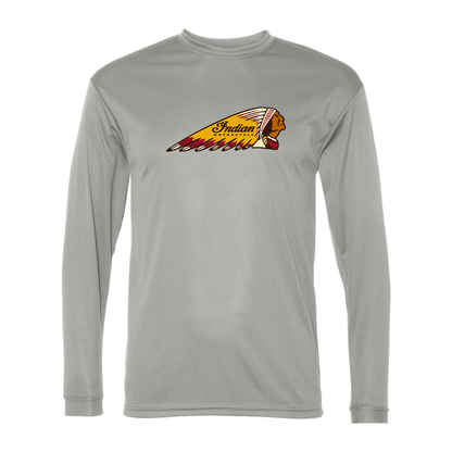 Men's Indian Motorcycle Polyester Long Sleeve T-Shirt