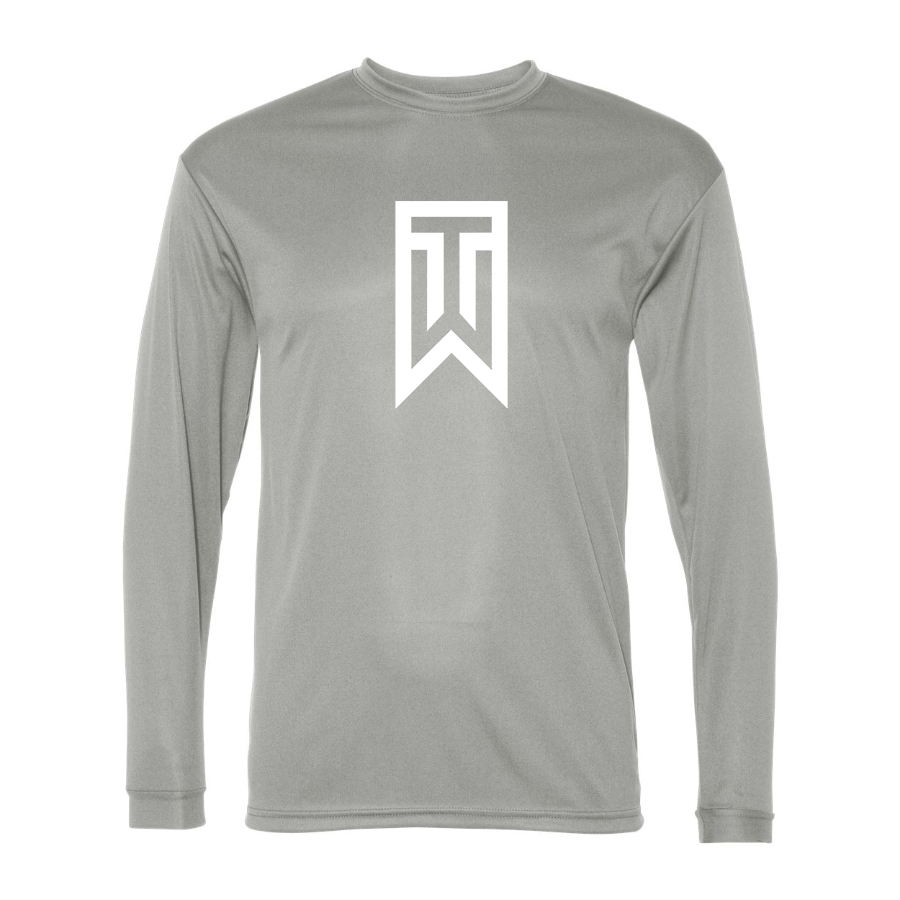 Men's Tiger Woods Polyester Long Sleeve T-Shirt