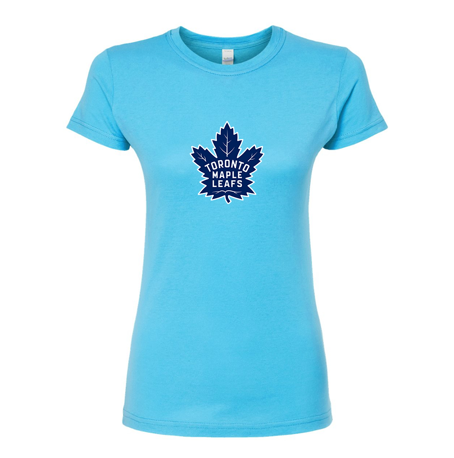 Women's NHL - Toronto Maple Leaf Round Neck T-Shirt