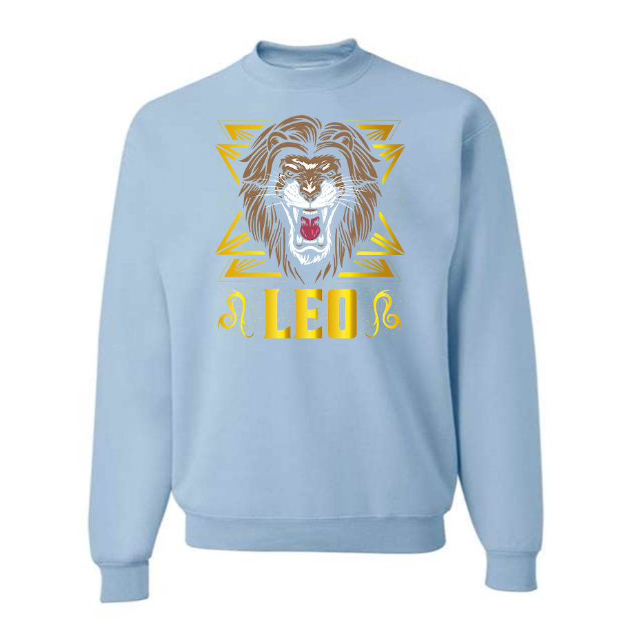 Men's Leo Zodiac Sign Crewneck Sweatshirt