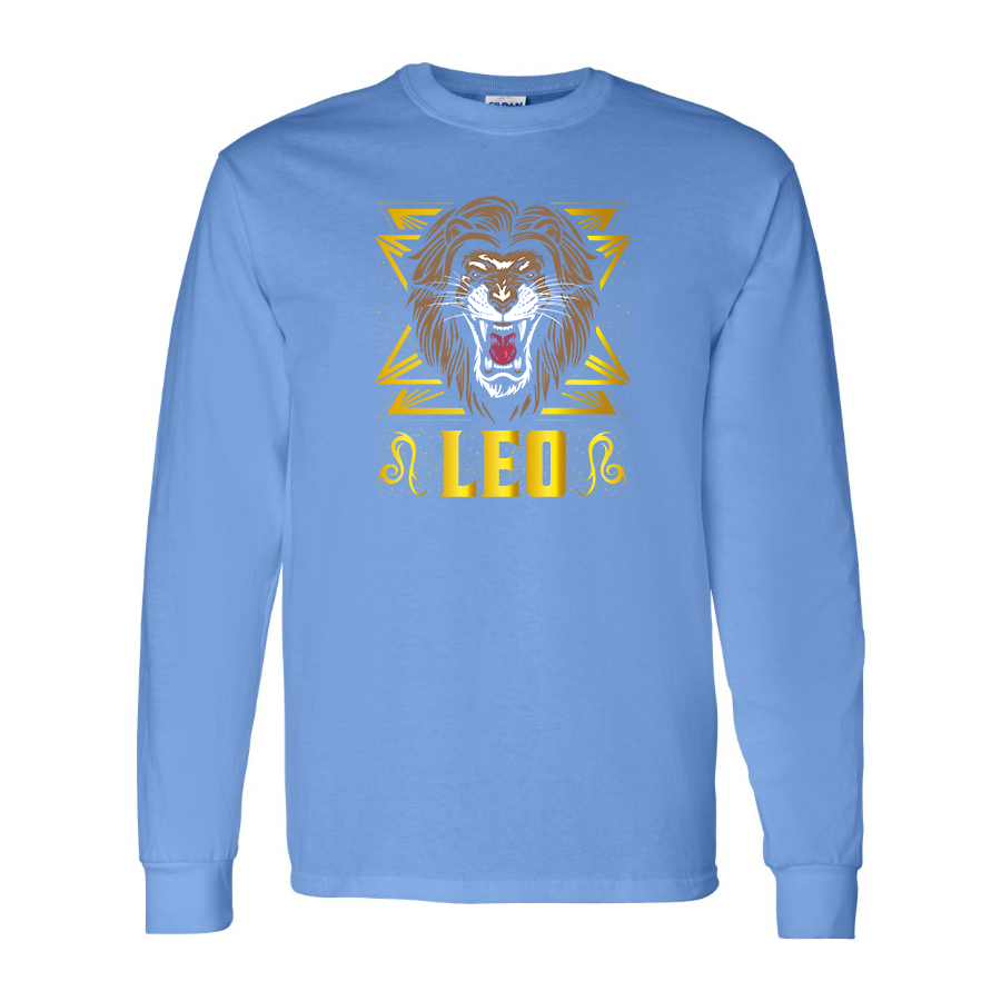 Men's Leo Zodiac Sign Long sleeves T-Shirt