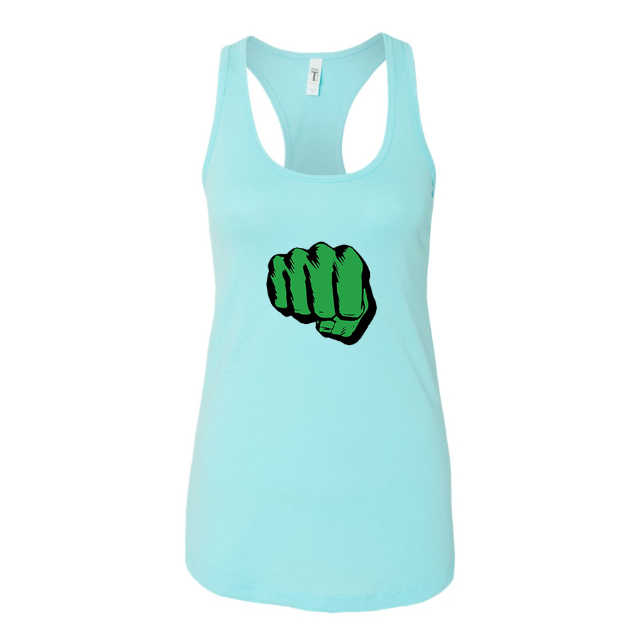 Women's Hulk Punch Racerback Tank Top Shirt – Tee