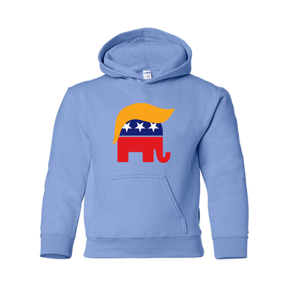 Youth's Donald Trump Hair Elephant Pullover Hoodie