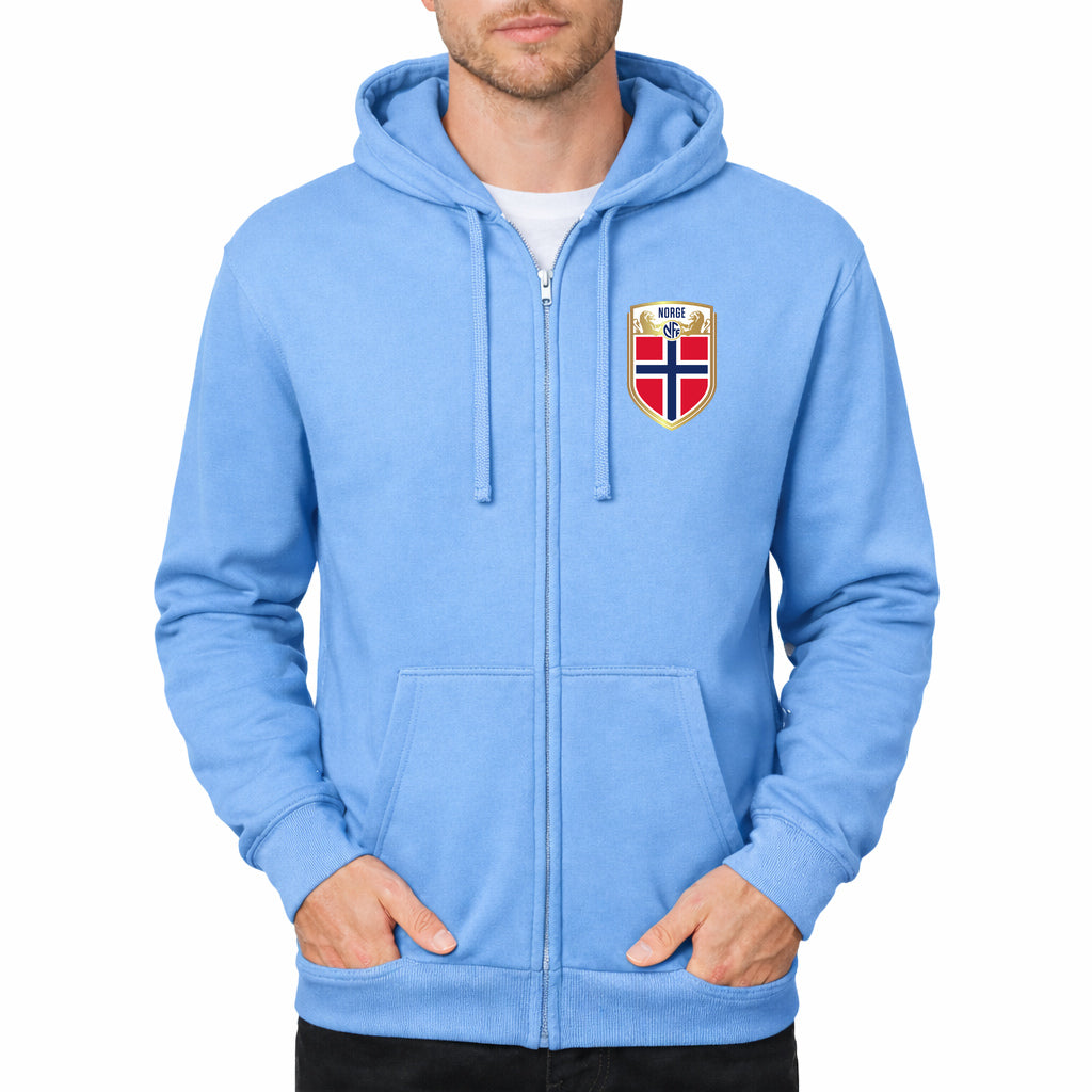 Men's Norway Soccer Zipper Hoodie