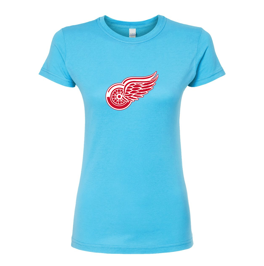 Women's NHL - Detroit Red Wings Round Neck T-Shirt