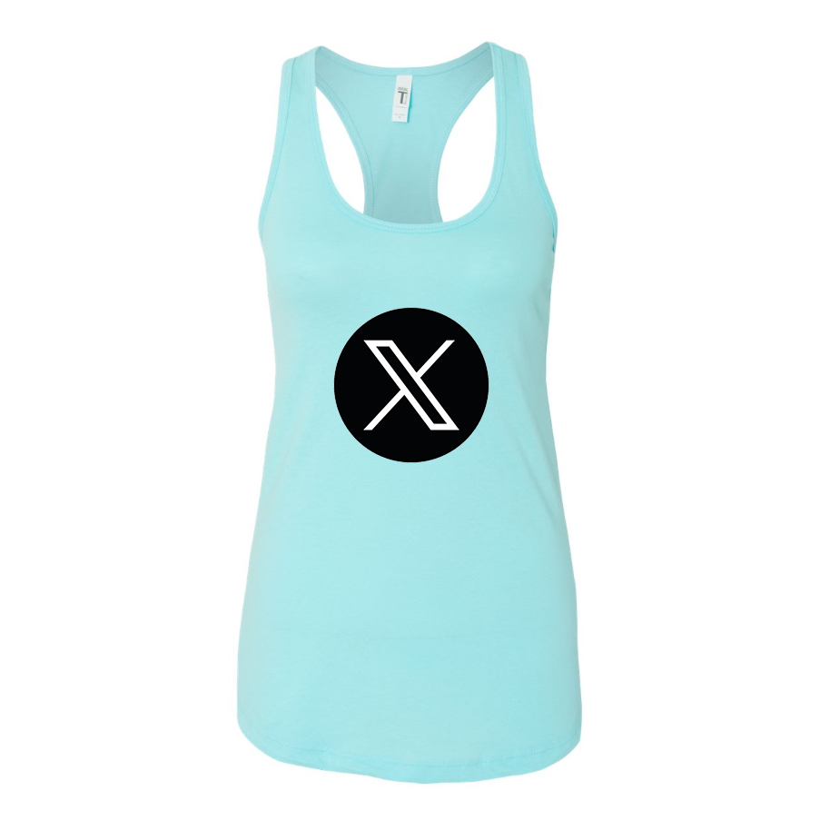Women's Twitter X Racerback Tank Top