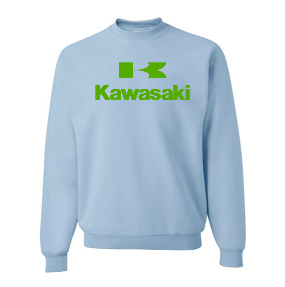 Men's Kawasaki Bike Motorcycle Crewneck Sweatshirt