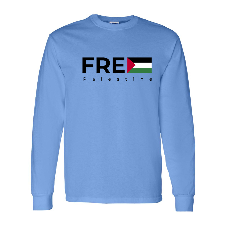 Men's Free Palestine Long sleeves T-Shirt