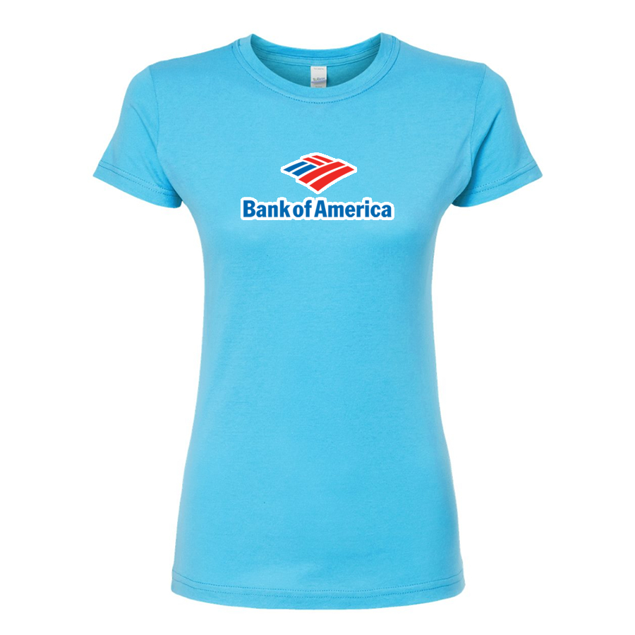 Women's Bank Of America Round Neck T-Shirt