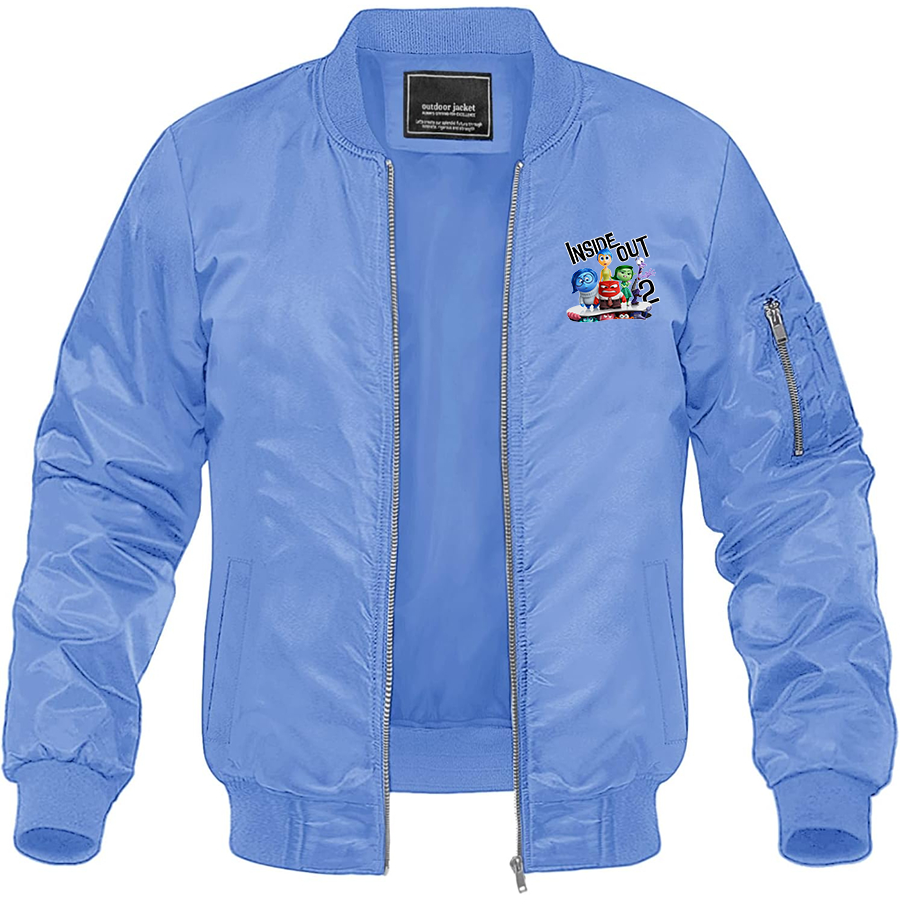 Men's Inside Out 2 Lightweight Bomber Jacket Windbreaker Softshell Varsity Jacket
