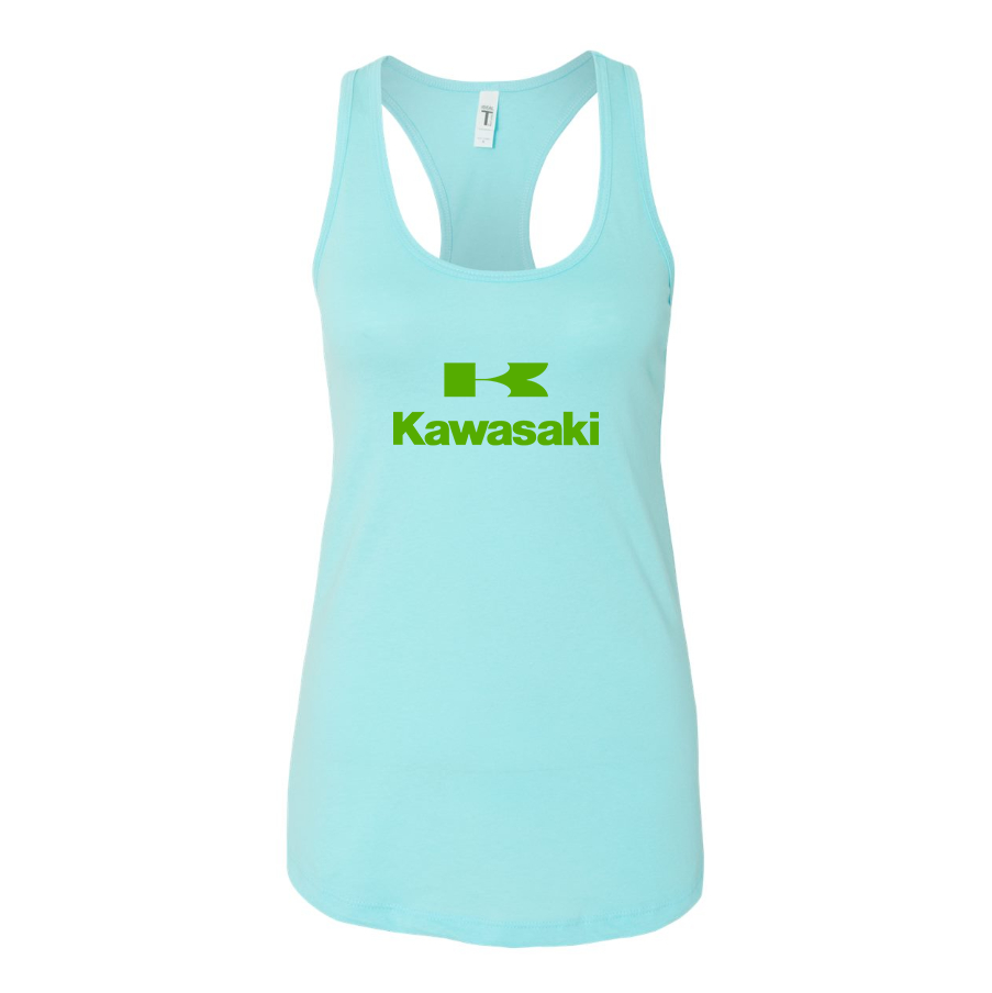 Women's Kawasaki Bike Motorcycle Racerback Tank Top