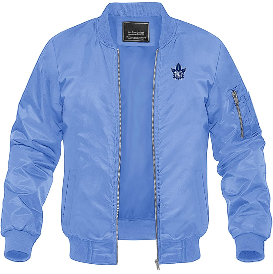 Men's NHL - Toronto Maple Leaf Lightweight Bomber Jacket Windbreaker Softshell Varsity Jacket