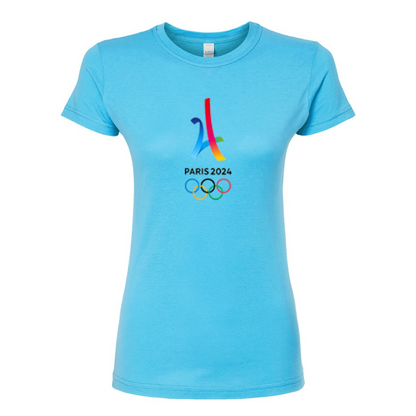 Women's Paris 2024 Olympics Round Neck T-Shirt