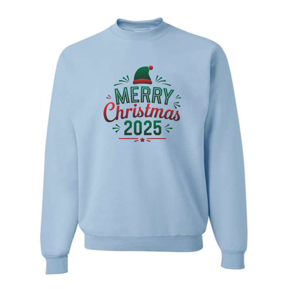 Men's Merry Christmas 2025 Crewneck Sweatshirt