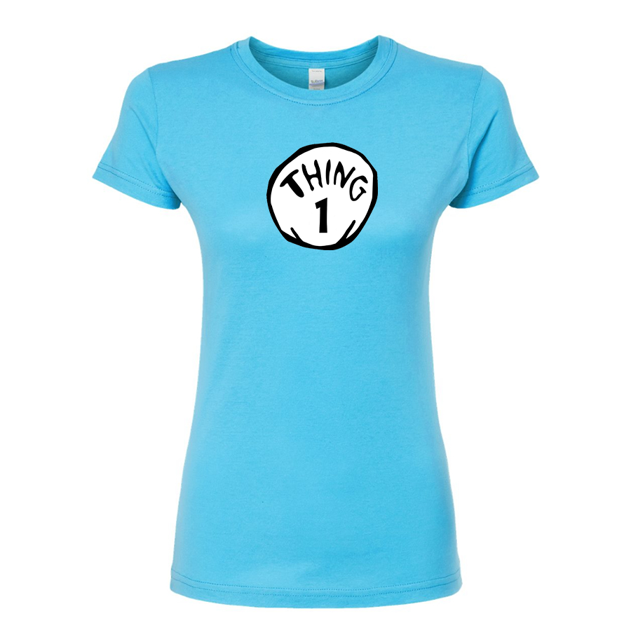 Women's Dr. Suess Thing 1 Round Neck T-Shirt