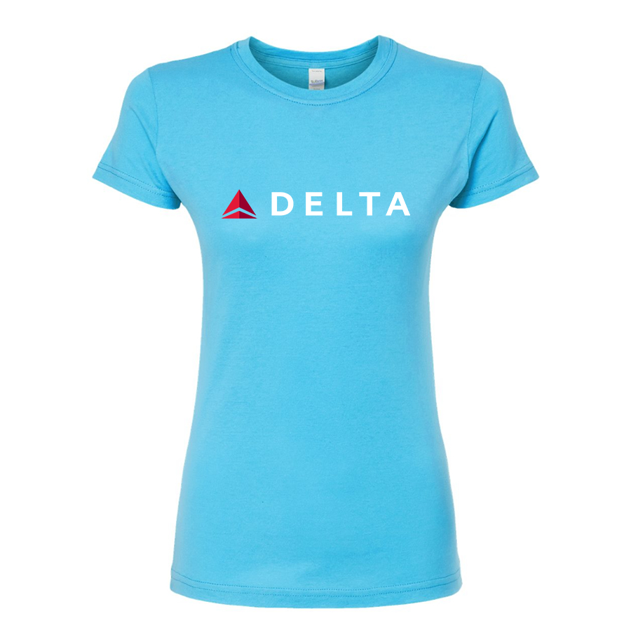 Women's Delta Airlines Round Neck T-Shirt