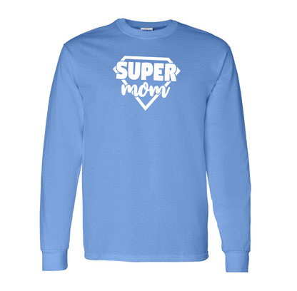 Men's  Super Mom  Long sleeves T-Shirt