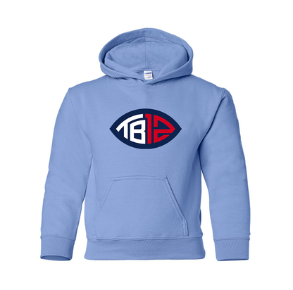 Youth's Tom Brady 12 Pullover Hoodie