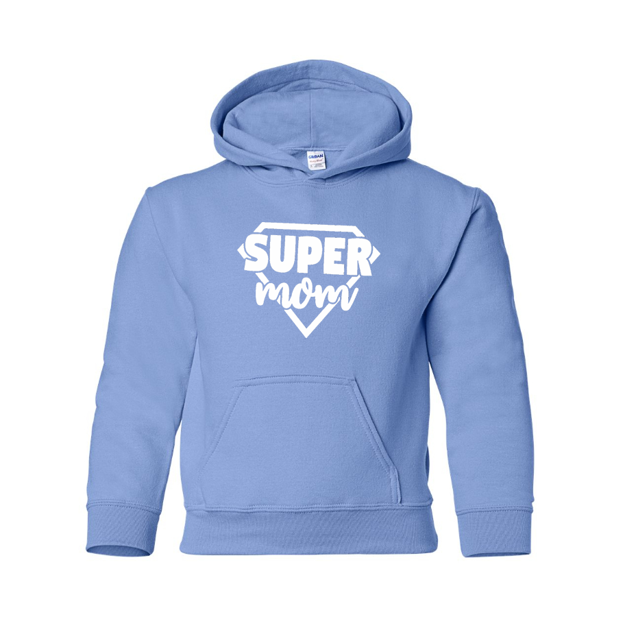 Youth's Super Mom Pullover Hoodie