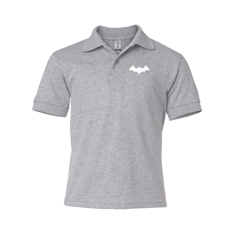 Youth's Batman  Gildan Dry Blend Jersey Polo