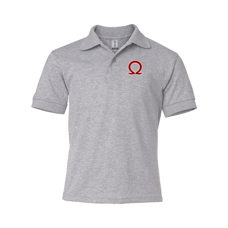 Youth's God Of War Gildan Dry Blend Jersey Polo