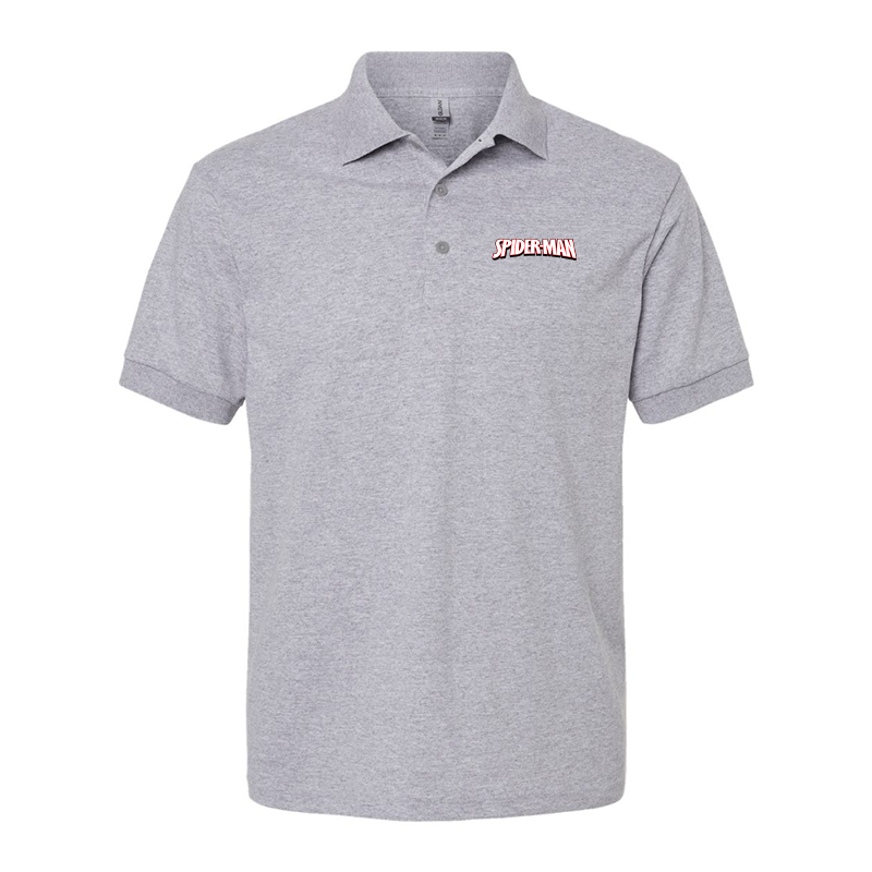 Men's Spider Man  Gildan Dry Blend Jersey Polo