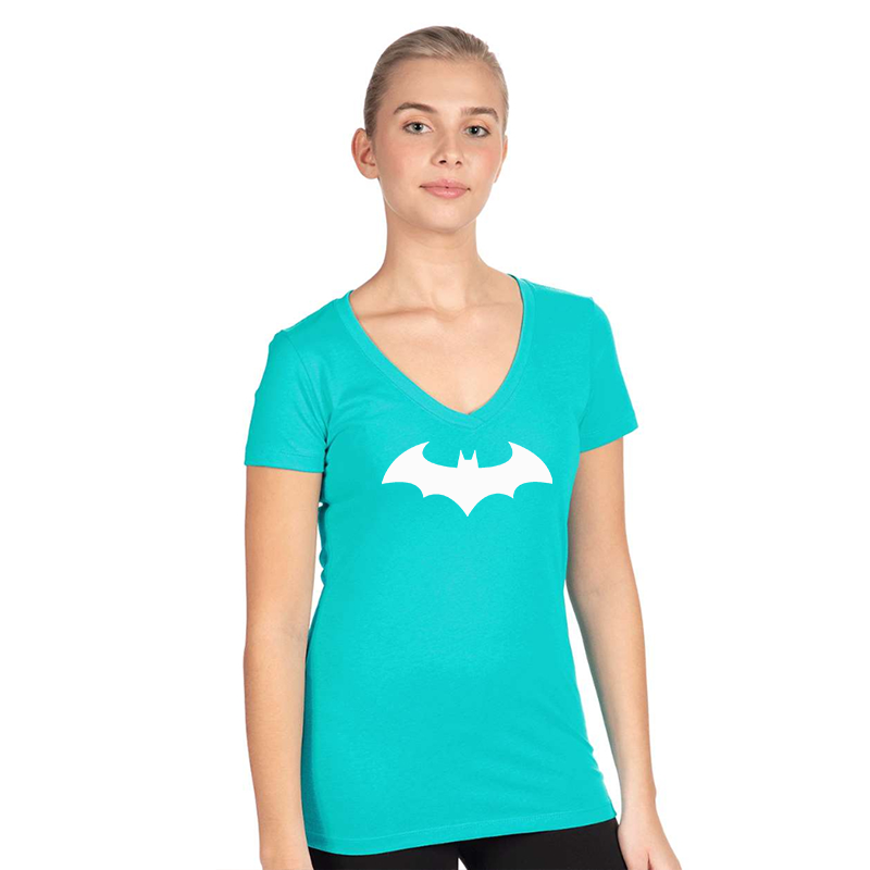 Women's Batman Next Level Ideal V-Neck T-Shirt