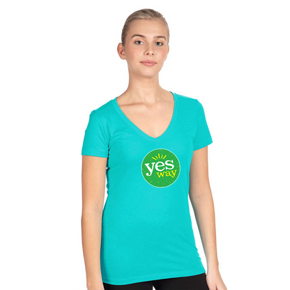 Women's Yes Way  Next Level Ideal V-Neck T-Shirt