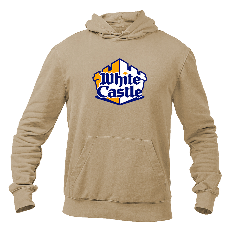 Men's White Castle Pullover Hoodie