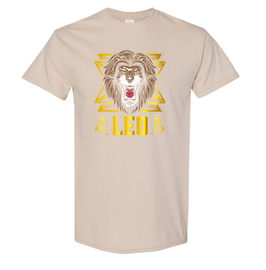 Youth's Leo Zodiac Sign Cotton T-Shirt