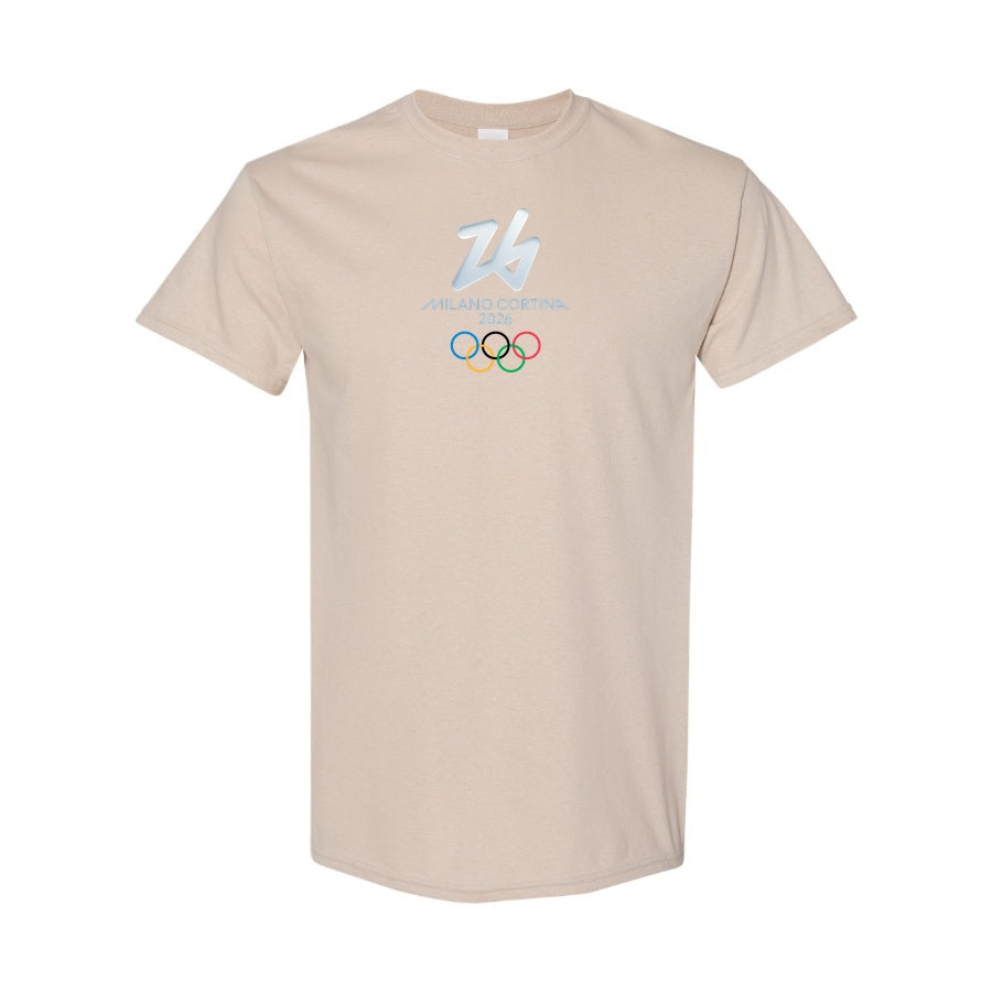 Men's Winter Olympics Milano Cortina 2026 Cotton T-shirt