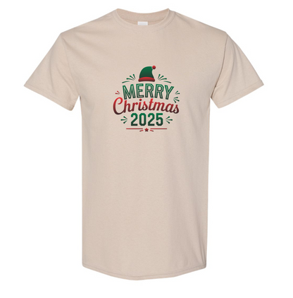 Youth's Merry Christmas 2025 Cotton T-Shirt