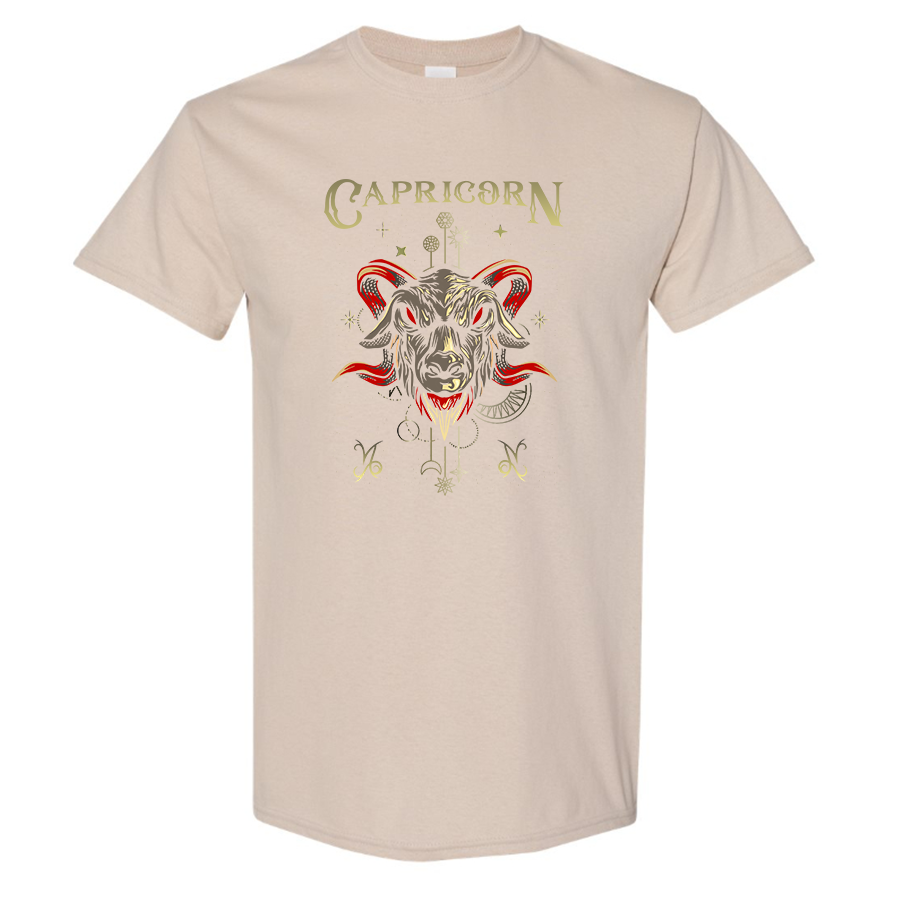 Men's Capricorn Zodiac Cotton T-shirt