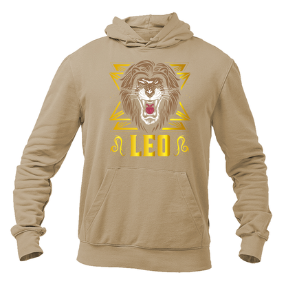 Men's Leo Zodiac Sign Pullover Hoodie