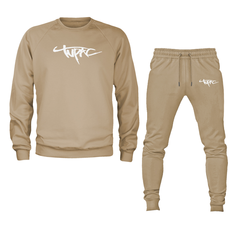 Men's Tupac Crewneck Sweatshirt Joggers Set