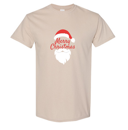 Men's Merry Christmas Santa Claus Cotton T-shirt