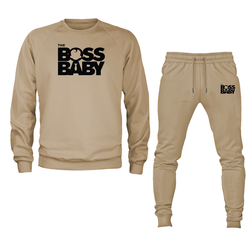 Men's Boss Baby  Crewneck Sweatshirt Joggers Set