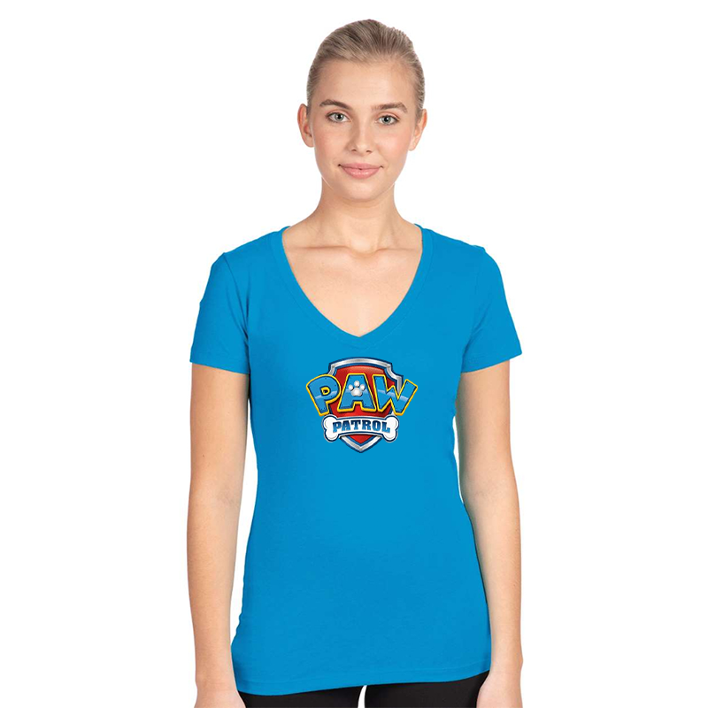 Women's Paw Patrol Next Level Ideal V-Neck T-Shirt