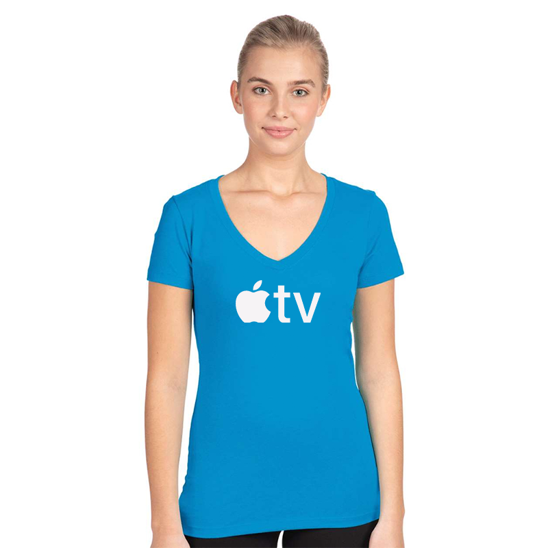 Women's Apple TV  Next Level Ideal V-Neck T-Shirt