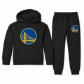 Golden State Warriors youth hoodie and joggers set in Black