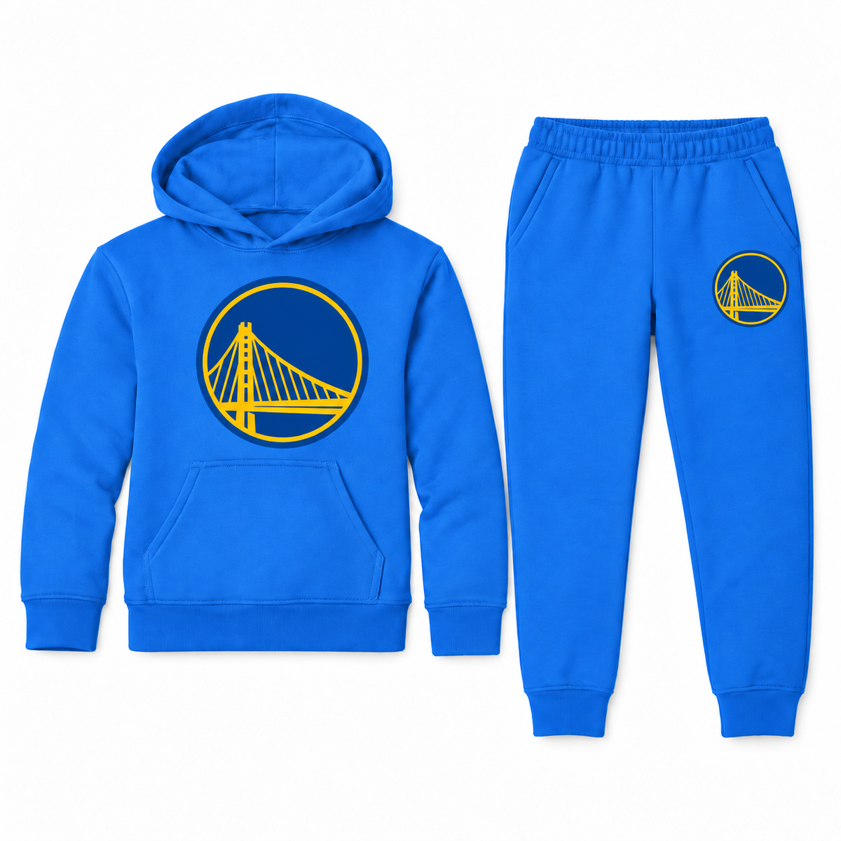 Golden State Warriors youth hoodie and joggers set in Blue